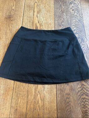 Natural Reflections Black Athletic Skort With Pockets